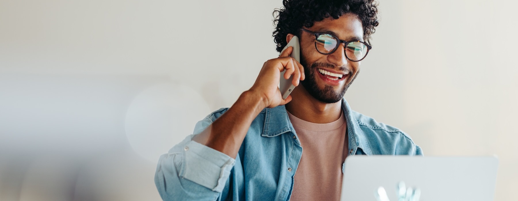 a person on a phone